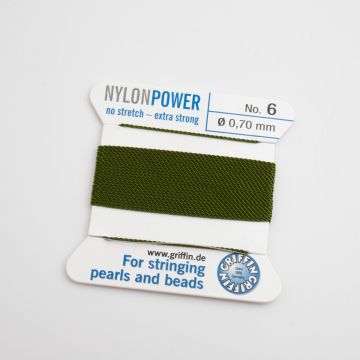 Nici Nylon Power z igłą olive 0,7mm