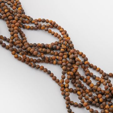 Tygrysie oko kulka gładka matowa 6,5mm