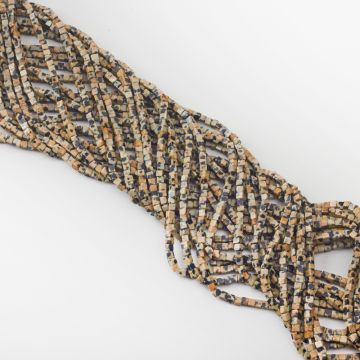 Jaspis dalmatyński kostka gładka 2mm