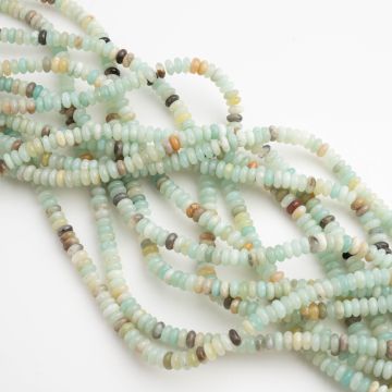 Amazonit oponka gładka 2x4mm