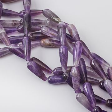 Ametyst kropla gładka 30mm