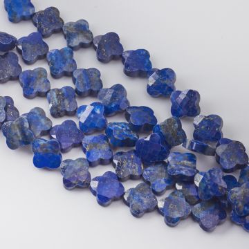 Lapis lazuli koniczynka marokańska fasetowana 13mm Lapis lazuli koniczynka marokańska fasetowana 13mm