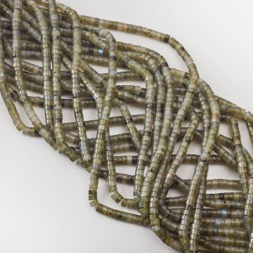 Labradoryt krążek gładki 2,5x4,5mm