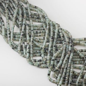 Jaspis lotus krążek gładki 2,5x4,5mm