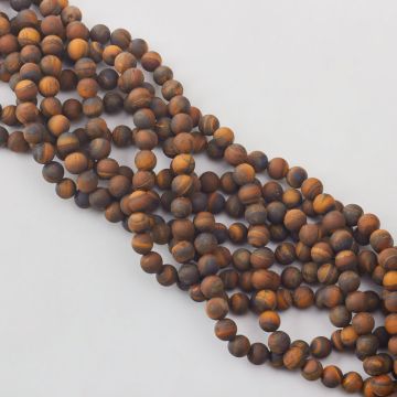 Tygrysie oko kulka matowa 8,5mm