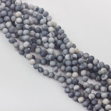 Jaspis szary kulka matowa 8mm