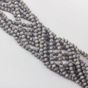 Jaspis mozaikowy kulka gładka matowa 6,5mm