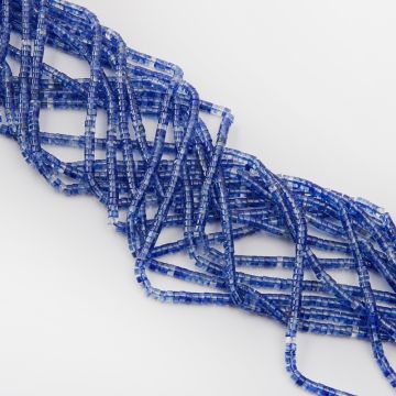 Jadeit niebieski krążek gładki syntetyczny 2x4mm