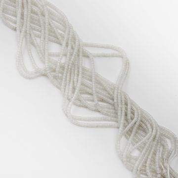 Jadeit biały krążek gładki 2,5x3mm