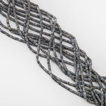 Larvikit krążek gładki matowy 4x4mm