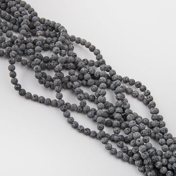 Lawa szara kulka gładka 6,5mm