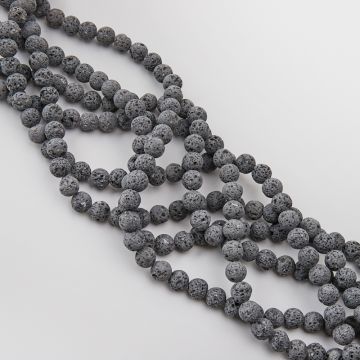 Lawa szara kulka gładka 8,5mm