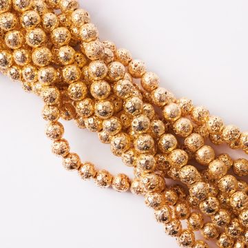 Lawa kulka platerowana złota 8,3-8,6mm