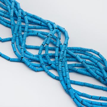 Lawa wulkaniczna lakierowana wałek niebieski 4x13mm