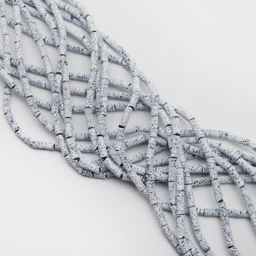 Lawa wulkaniczna lakierowana wałek biały 4x13mm