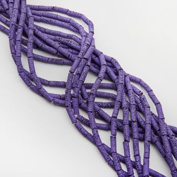 Lawa wulkaniczna lakierowana wałek ciemny fioletowy 4x13mm