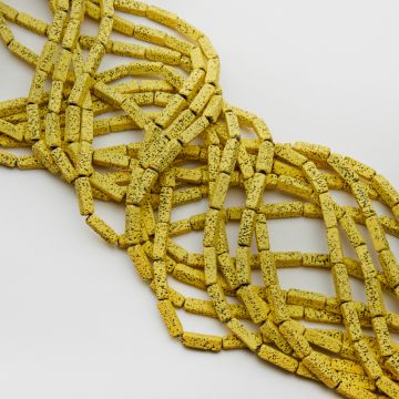 Lawa wulkaniczna lakierowana słupek żółty 4x14mm
