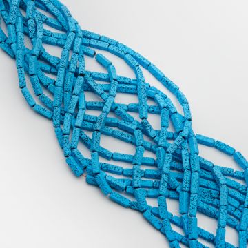 Lawa wulkaniczna lakierowana słupek niebieski 4x14mm