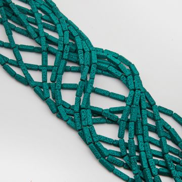 Lawa wulkaniczna lakierowana słupek ciemny zielony 4x14mm