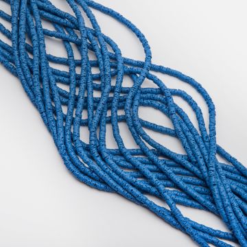 Lawa wulkaniczna lakierowana krążek granatowy 4x2mm