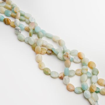 Amazonit owal fasetowany 8,5x6,5mm