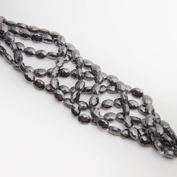 Onyks owal fasetowany 8,5x6,5mm