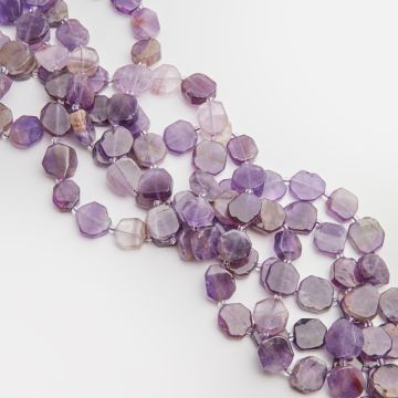 Ametyst moneta nieregularna 10-16mm