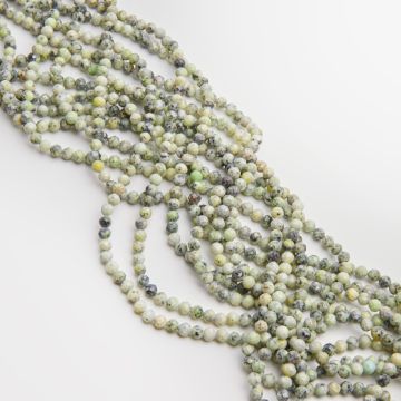 Turkus afrykański kulka fasetowana 4mm