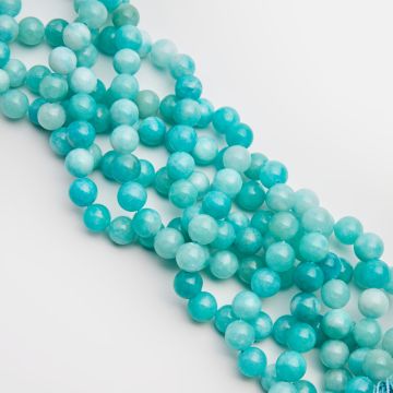 Amazonit kulka gładka dobarwiany 10,5mm