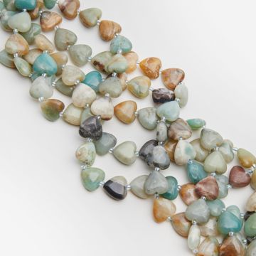 Amazonit serce gładkie 15mm Amazonit serce gładkie 15mm