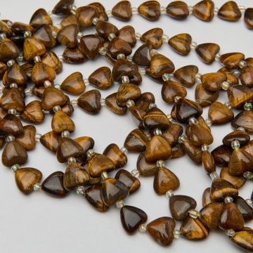 Tygrysie oko serce gładkie 14,5mm