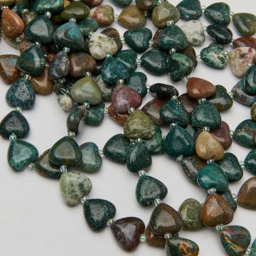 Agat indyjski serce gładkie 14,5mm