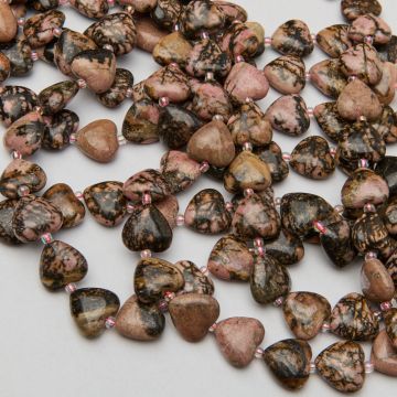 Rodonit serce gładkie 14,5mm