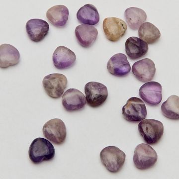 Ametyst serce gładkie 10,5mm