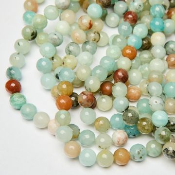 Jadeit kulka fasetowana turkusowa 10mm