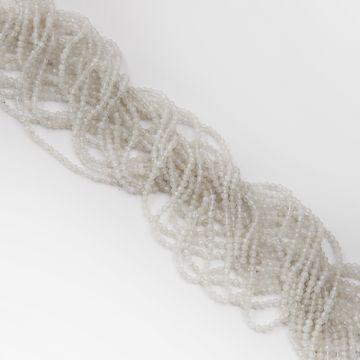 Agat biały kulka fasetowana 3mm