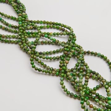 Jaspis cesarski kulka gładka zielona 4,5mm