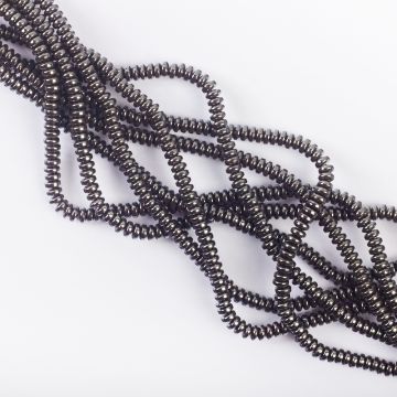 Hematyt platerowany oponka gładka natural 4x2mm