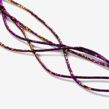 Hematyt platerowany przekładka wielokąt multicolor 2x1mm