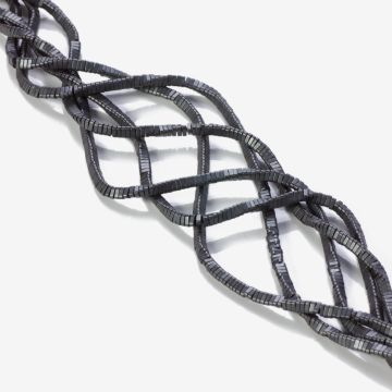 Hematyt platerowany przekładka trójkątna mat natural 3x1mm