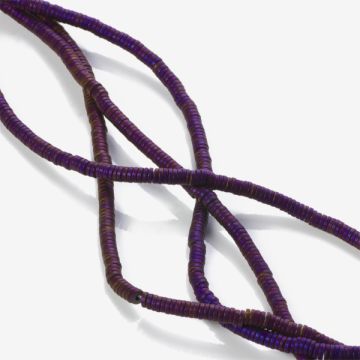 Hematyt platerowany krążek płaski mat volcano 3x1mm