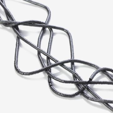 Hematyt platerowany krążek płaski natural 2x1mm