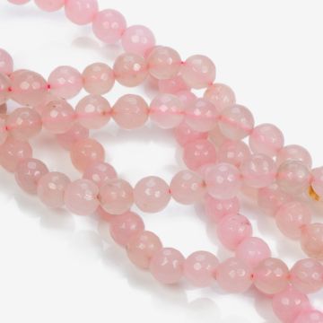 Kryształ górski różowy kulka fasetowana 9,5mm