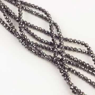 Hematyt platerowany kulka fasetowana sharp cut natural 6mm