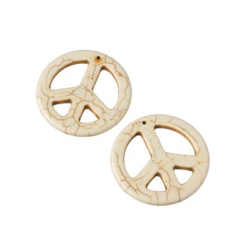 Howlit pacyfka zawieszka  biała 45mm