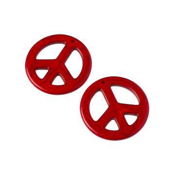 Howlit pacyfka zawieszka  czerwona 45mm