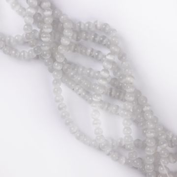 Uleksyt kulka gładka biała 6mm