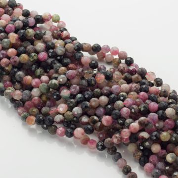 Turmalin kulka fasetowana multikolor 6mm