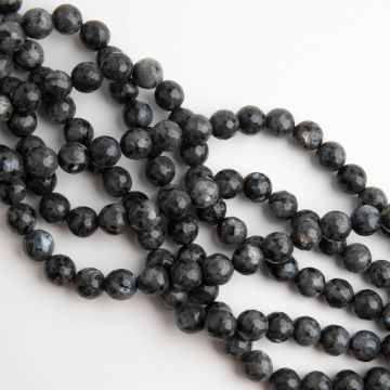 Larvikit kulki fasetowane szare 10mm