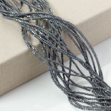 Hematyt platerowany kostka ścięta mat natural 2x2mm